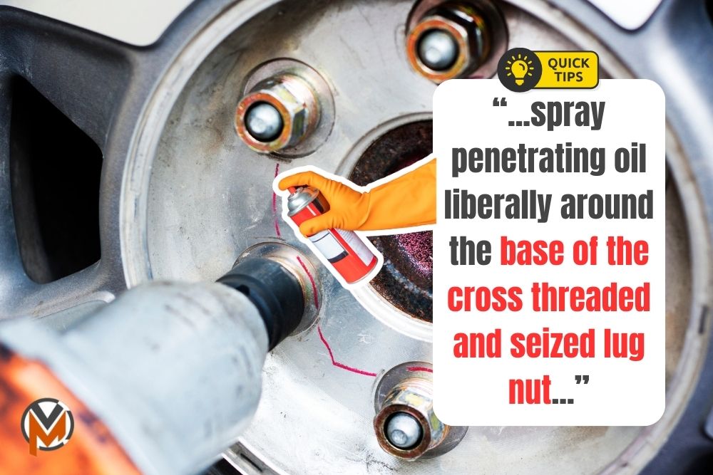 How To Remove Cross Threaded Lug Nut Seized Wheel Studs?