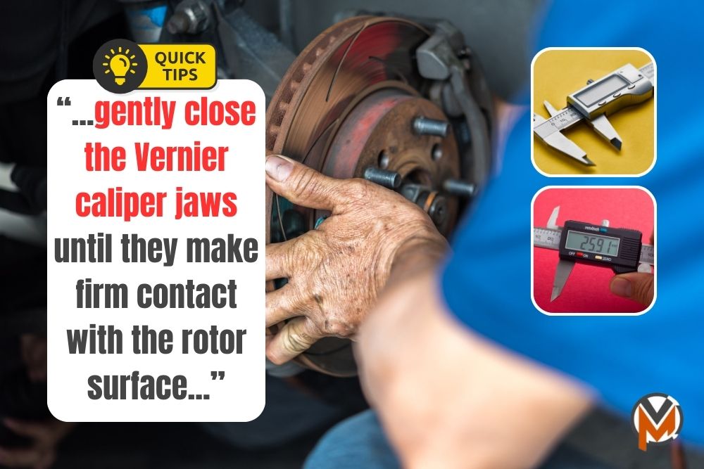 How To Measure The Brake Rotor Thickness Without Micrometer?