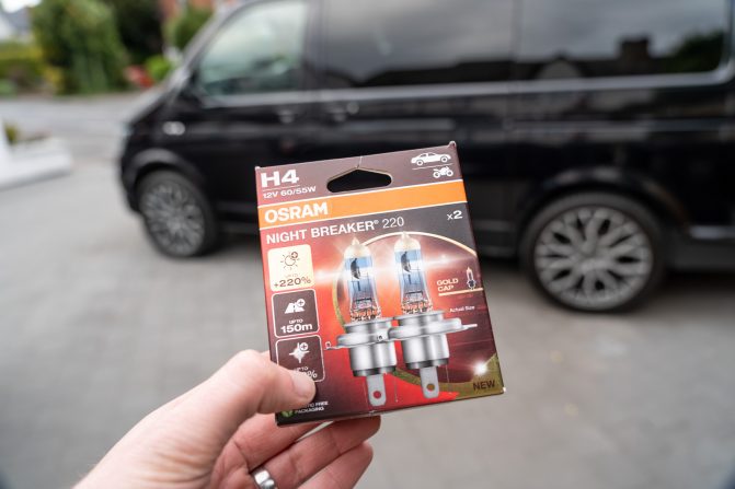 OSRAM Bulb Upgrades In Transporter Van